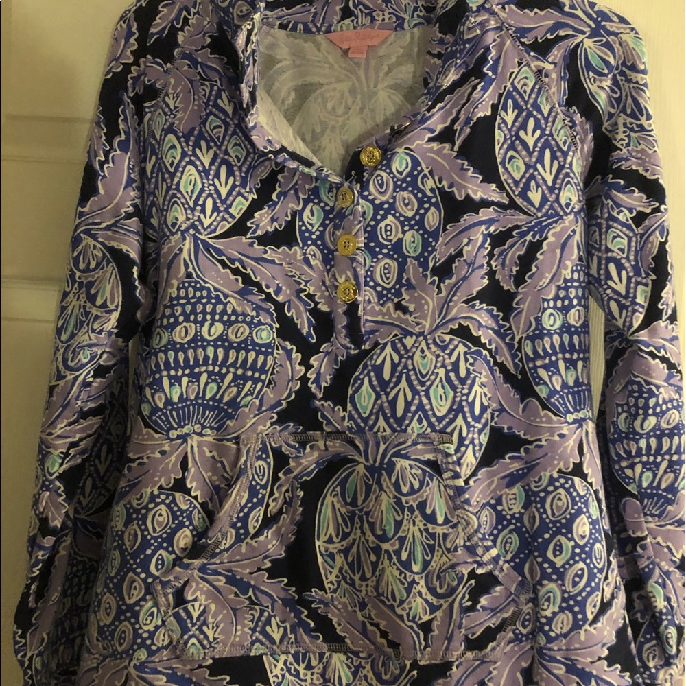 Lilly Pulitzer Lilac Coco Safari Captain Popover